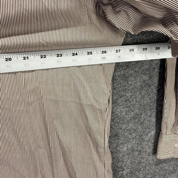 Ralph Lauren Shirt Men 2XL Gray Striped Button Up Collared Long Sleeve Classic - Picture 4 of 6